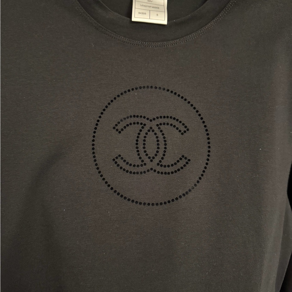 Chanel Black CC Logo Long Sleeve Shirt – Size S